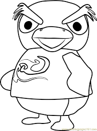 This is a digital file that must be used with an embroidery machin Hopper Animal Crossing Coloring Page For Kids Free Animal Crossing Printable Coloring Pages Online For Kids Coloringpages101 Com Coloring Pages For Kids