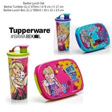 Jual tupperware murah, jual tupperware online, jual tupperware eceran, jual tupperware tas tidak termasuk dalam 'tupperware lifetime guarantee'. Jual Tupperware Barbie Lunch Set Tempat Makan Minum Berbi Barbi Berbie P Murah Shopee Indonesia