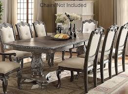 Madilynn Dining Table W Leaves Dining Table Wood Dining Table Double Pedestal Dining Table