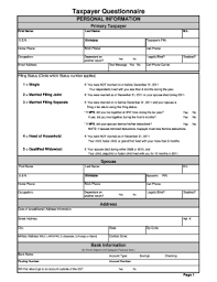 Upload the tax questionnaire form. Tax Questionnaire Form Fill Out And Sign Printable Pdf Template Signnow