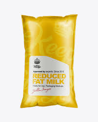 Download 1l Milk Sachet Mock Up In Flow Pack Mockups On Yellow Images Object Mockups Yellowimages Mockups