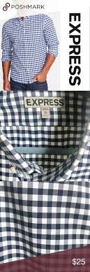 Express Gingham Button Down Shirt Express Gingham Shirt Sz
