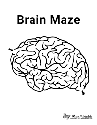 Free Printable Brain Maze Download It At Https Museprintables Com Download Maze Brain The Brain For Kids Brain Maze Kids Worksheets Printables