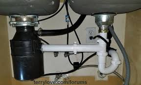 install garbage disposal in double sink