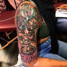 Arm Sleeve Tattoos For Black Females 