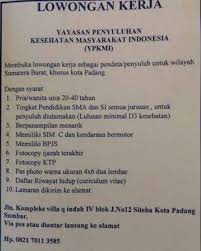 Lowongan kerja telkom indonesia (persero) tbk. Lowongan Kerja Yayasan Penyuluhan Kesehatan Masyarakat Indonesia Ypkmi Lowongan Kerja Batam 2021