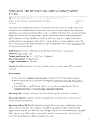 Check spelling or type a new query. Https Ministry To Children Com Wp Content Uploads 2019 05 God Sends Paul To Help In Macedonia Sunday School Lesson Pdf