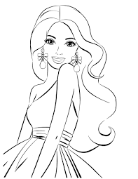It may not be the easiest one, but try to. Drawing Easy Barbie Colouring Pages Novocom Top