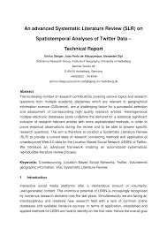 Katie is an enthusiastic teacher who strives to make connections between literature and student's every day lives. Pdf An Advanced Systematic Literature Review Slr On Spatiotemporal Analyses Of Twitter Data Technical Report