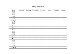 Daily Schedule Iamge 4 Jpg 585 420 Daily Schedule Template Schedule Template Daily Planner Template
