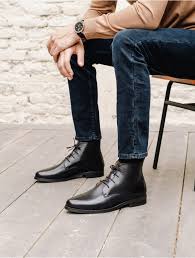 Boots Lazare Noir Intense Bobbies En 2020 Bottines Homme Bottes Bottines