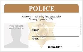A fake id is your pass to everything that makes life enjoyable a good fake id will recreate all these essential components to match the original as best as it can. Fake Police Id Badge Templates Microsoft Word Id Card Templates