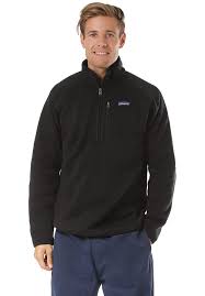 I got the better sweater in birch white. Patagonia Better Sweater 1 4 Zip Fleecepullover Fur Herren Schwarz Planet Sports