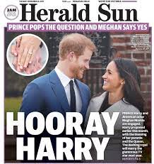 Joy And Jokes Australia S Herald Sun Made A Hooray Henry Joke When The Couple Announced Their Engagement Prince Harry Harry And Meghan Prince Harry And Meghan