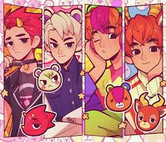 Angel S Secret Art Service En Instagram Flick Marshal Stitches And Beau From Animal Crossi Animal Crossing Fan Art Animal Crossing Marshal Animal Crossing