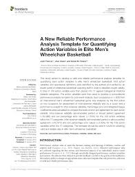 If you are looking for a development, analyst. Pdf A New Reliable Performance Analysis Template For Quantifying Action Variables In Elite Men S Wheelchair Basketball