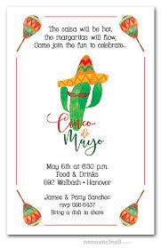 Cinco de mayo party invitations feature frosty margaritas, cold beer, tasty burritos, chips & salsa, tacos, chili peppers, sombreros, tequila & more. Mustached Cactus Cinco De Mayo Party Invitations