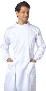 Robot Check Lab Coats For Men Doctor Coat White Lab Coat