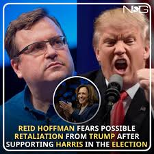Billionaire and LinkedIn co-founder Reid Hoffman fears possible retaliation  from Trump after supporting Harris's campaign in the election. Hoffman was  also one of the biggest donors to President Joe Biden's 2020 presidential