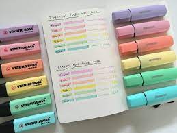 Best Highlighters For Bullet Journaling All About Planners In 2021 Pens For Bullet Journaling Bullet Journal Pastel Highlighter