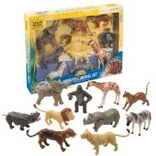 10 Piece Set Of Wild Animals Roaming In Africa Features Moveable Parts Head Arms Legs Toys4mykids Com Animals Wild Animals Pet Toys