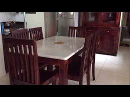 And if you notice the wooden bench and oversized chairs of the dining set, we just love it. Granite Dining Table At Best Price In India