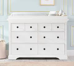 Build a gorgeous tall dresser with tapered legs for your bedroom, free woodworking plans. Larkin Extra Wide Changing Table Dresser Topper Pottery Barn Kids