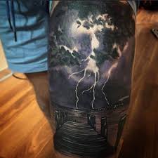 16 Intense Good And Bad Weather Tattoos Storm Tattoo Lightning Tattoo Tattoo Designs Men