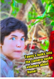 Thank you, Teeny, for giving us some of the most hilarious looks into the  camera after Rome went after Sol HARD