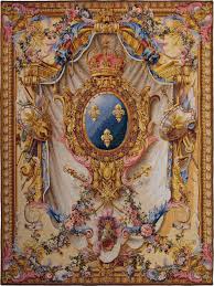This classical image, antwerpen, is a belgian wall tapestry. Beige Large Coat Of Arms Renaissance Wall Tapestries Mille Fleurs Tapestries