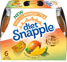 Ingredients our real tea starts with the finest tea leaves and is made from: Snapple Diet Takes 2 To Mango Tea 6 Bottles 16 Fl Oz Mariano S