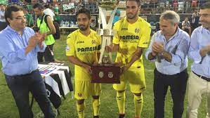 #borussia dortmund #europaleague #fc basel #villarreal cf #bayer leverkusen #liverpool fc #fc sevilla #rsc anderlecht. Villarreal Cf Lift The Iberian Trophy Laliga