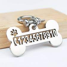 Bone Shpae Hollow Carved Dog Tags For Pets Custom Taglec Dog Tags Pet Custom Tags Dog Tags