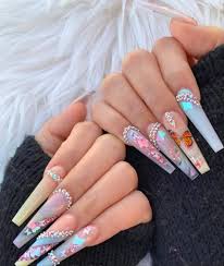 Coffin or ballerina nails are long. 30 Amazing Summer Nail Ideas With Coffin Shape And Acrylic Shape The First Hand Fashion News For Females