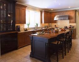 What My Kitchen Will Look Like W Black Island And Oak Cabinets Black Kitchen Island Country Kitchen Designs Black Kitchens