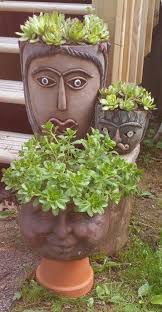 fun ideas for pots with faces unusual planter unique plants flower pots