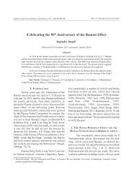 He was also the first to investigate the harmonic nature of the sound of indian drums such as table. Pdf The 90th Anniversary Of The Raman Effect