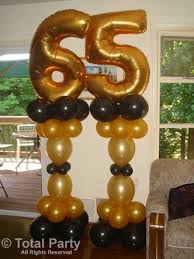 65 Columns Party Balloons Milestone Birthdays Balloon Decorations