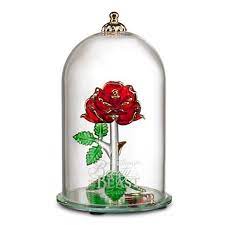 Beauty And The Beast Enchanted Rose Glass Sculpture By Arribas Large Enchanted Rose Disney Beauty The Beast Beauty The Beast