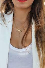 Gold Bar Necklace Horizontal Bar Necklace Simple Everyday Gold Necklace Delicate Layered Gold Bar Necklace Delicate Layered Necklace Horizontal Bar Necklace