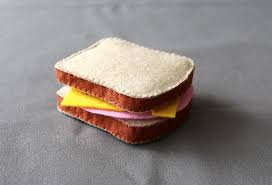 Sandwich Jambon Fromage En Feutrine Aliments En Feutrine Dinette En Feutrine Feutrine
