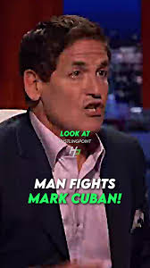 Man FIGHTS BACK with Mark Cuban! 😱 #markcuban #sharktank #millionaire