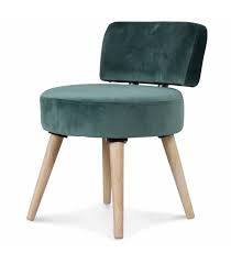 Tres Elegant Et Aussi Peu Encombrant Qu Un Tabouret Ce Fauteuil Lilie Est Equipe D Un Dossier Tout Co Fauteuil En Velours Vert Petit Fauteuil Fauteuil Velours