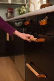Leather Cabinet Handle The Sellwood 12 By Walnutstudiolo On Etsy 43 00 Leather Drawer Pulls Cabinet Handles Wood Drawer Pulls