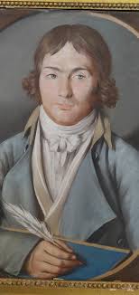 Proantic: Homme De Plume, Beau Pastel Portrait, d'Un Beau Grenier Des