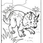 Malvorlage Triceratops Dinosaurier Kostenlose Ausmalbilder
