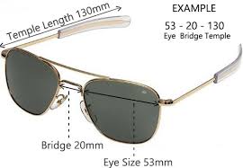 how to properly size your sunglasses lens frame sizes