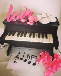 Musical Themed Baby Shower Baby Piano Music Baby Showers Baby Shower Themes Creative Baby Shower Themes