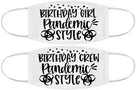 Download Face Mask Design Svg Silhouette Cricut Birthday Girl Crew 1060807 Cut Files Design Bundles