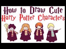 Harry potter characters cartoon aesthetic phone cases, hogwarts houses aesthetic case for iphone 11 12 pro max iphone se 7 8 samsung price: How To Draw Harry Potter Characters Cute Easy Chibi Kawaii Drawing Tutorials For Kids Youtube